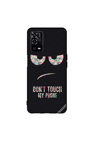Covernex غطاء حماية لهاتف Oppo A55/56 مطبوع عليه عبارة "لا تلمس هاتفي"