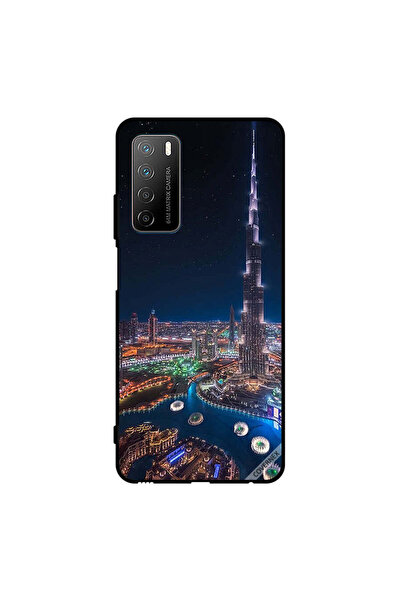 Covernex غطاء حماية لهاتف Honor Play 4 Night View Of Downtown
