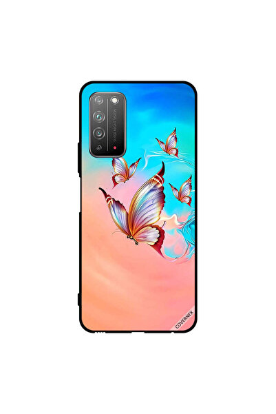 Covernex غطاء حماية لهاتف Honor X10 5G بطبعة فراشات تحلق فوق لون الطلاء