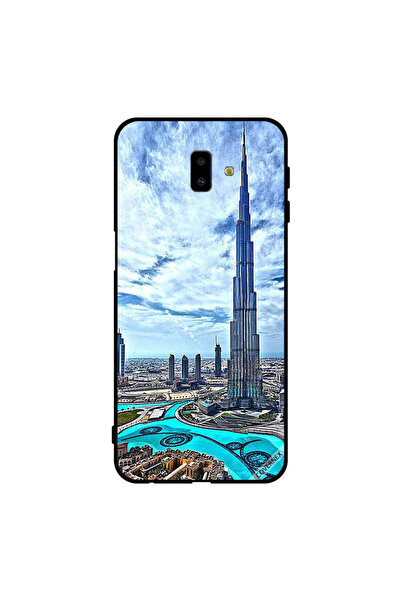 Covernex غطاء حماية لهاتف سامسونج جالاكسي J6+ - برج خليفة - غيوم تلامس السحاب