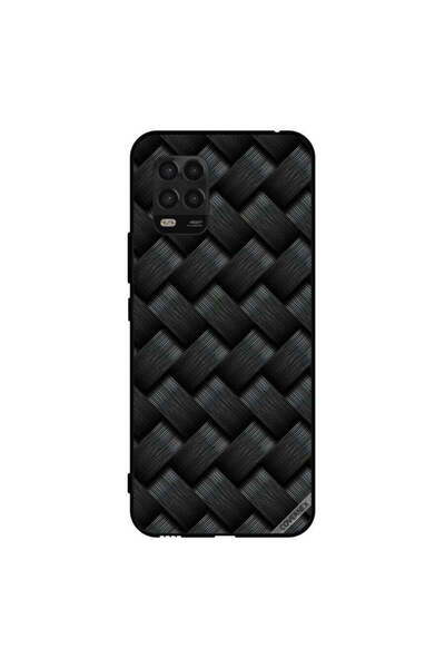 Covernex غطاء حماية لهاتف شاومي مي 10 لايت 5G بنمط خطوط سوداء