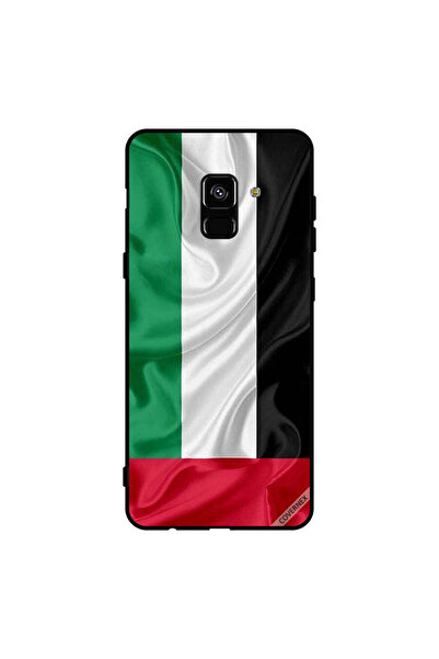 Covernex غطاء حماية لهاتف سامسونج جالاكسي A8+ (2018) قماش علم الإمارات العربي...