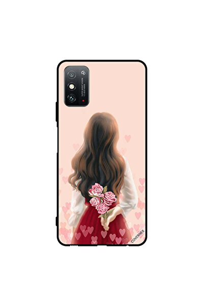 Covernex غطاء حماية لهاتف Honor X10 Max 5G فتاة تخفي الزهور