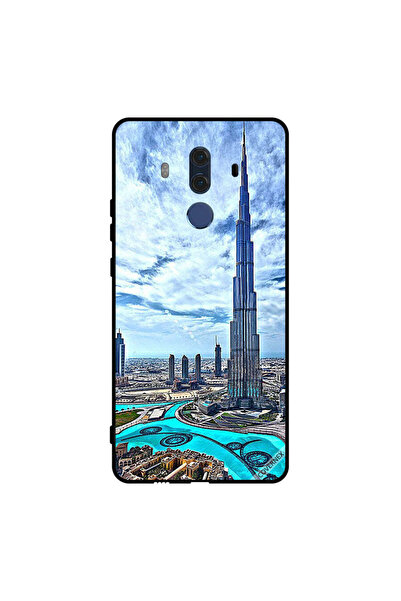 Covernex غطاء حماية لهاتف هواوي ميت 10 برو - برج خليفة - غيوم مؤثرة