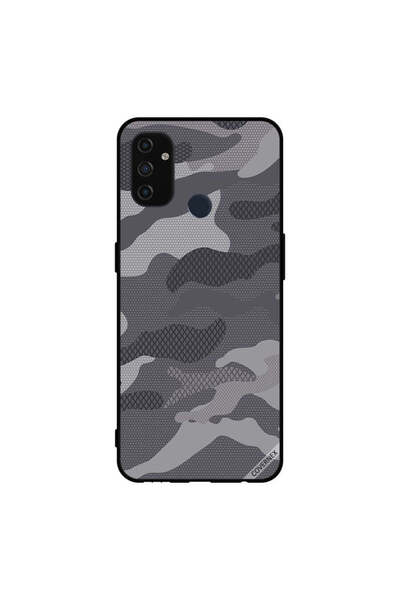 Covernex غطاء حماية لهاتف Oneplus Nord N100 بنمط تمويه رمادي