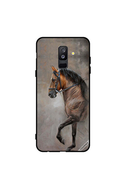 Covernex غطاء حماية لهاتف سامسونج جالاكسي A6+ (2018) صورة حصان عتيقة