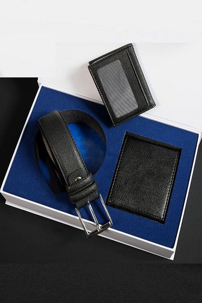 GC Men's Wallet Belt Card Holder Dowry Groom Set