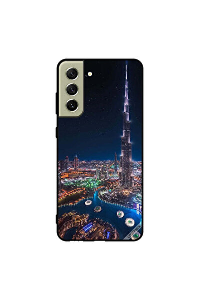 Covernex غطاء حماية لهاتف سامسونج S21 FE منظر ليلي لوسط المدينة