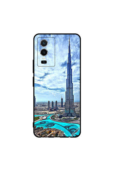 Covernex غطاء حماية لهاتف فيفو Y76 5G برج خليفة - غيوم مؤثرة