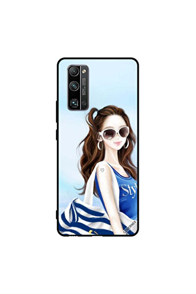 Covernex غطاء حماية لهاتف Honor 30 Pro+ بتصميم قميص أزرق