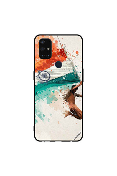 Covernex غطاء حماية لهاتف Oneplus Nord N10 5G يحمل علم الهند أثناء الطيران