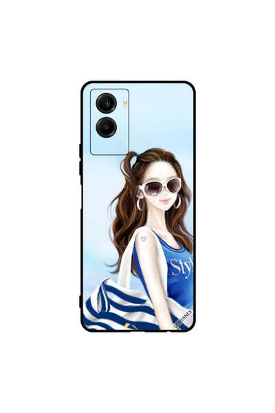 Covernex غطاء حماية لهاتف Vivo Y55s 5G بتصميم قميص أزرق