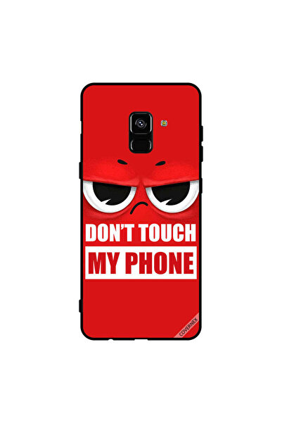 Covernex غطاء حماية لهاتف سامسونج جالاكسي A8+ (2018) - لا تلمس هاتفي - أحمر