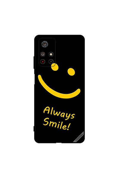 Covernex غطاء حماية لهاتف Poco M4 Pro - أصفر مبتسم دائمًا