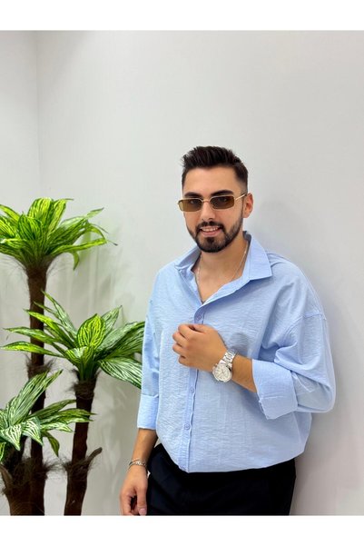 HA-KA GİYİM Men's New Season Long Sleeve Shirt Regular Fit Does Not Sweat Luis Fabric