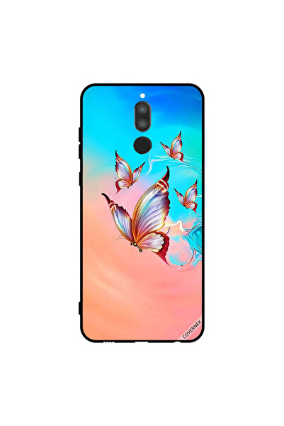 Covernex غطاء حماية لهاتف هواوي ميت 10 لايت - فراشات تحلق فوق لون الطلاء