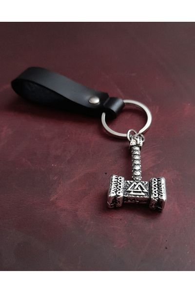 BSN Store Thor Hammer Figure Keychain Premium Hand Made Real Leather Keychain