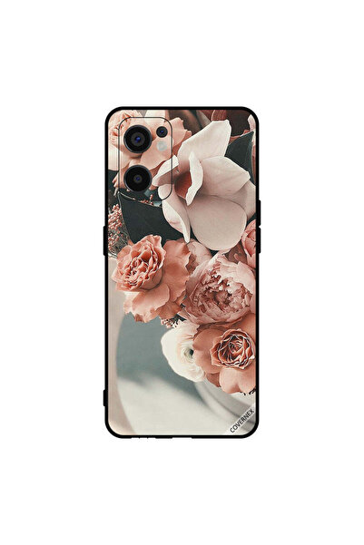 Covernex Protective Case Cover For Oppo Reno7 SE 5G Bouquet Of Peach Flowers