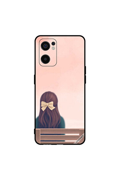 Covernex غطاء حماية لهاتف Oppo Reno7 SE 5G - فتاة جميلة على مقعد