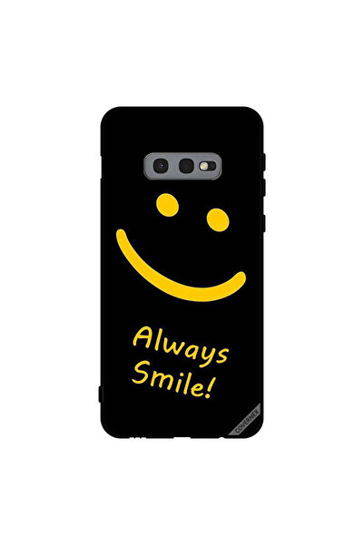 Covernex غطاء حماية لهاتف سامسونج جالاكسي S10e - ابتسامة دائمة، أصفر