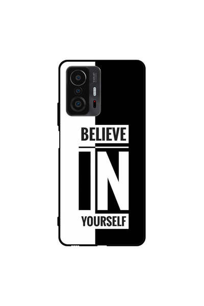 Covernex غطاء حماية لهاتف شاومي 11T ثق بنفسك باللونين الأبيض والأسود