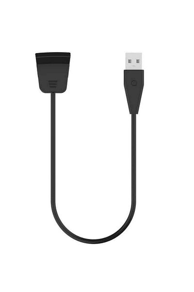Edman Charging Cable for Fitbit Alta HR Bracelet with Restart Function, Black
