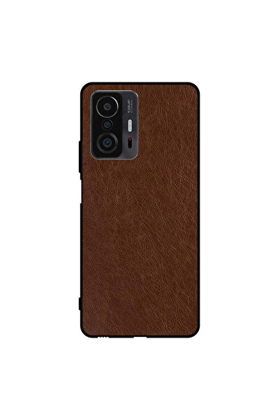 Covernex غطاء حماية لهاتف شاومي 11T بنمط جلدي بني داكن