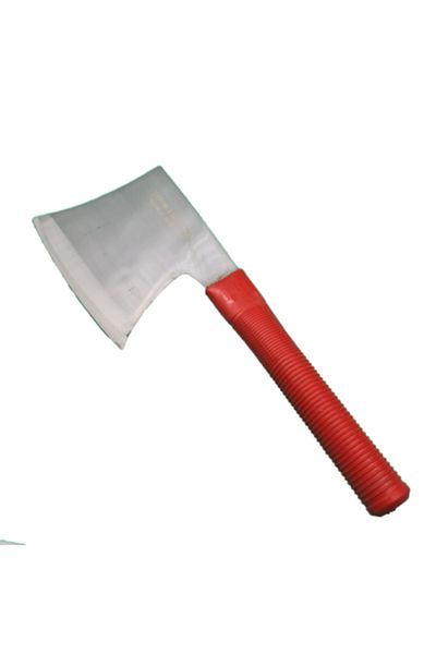 dalimag Butchery Cleaver for Cutting Bones, Rubber Handle, 37 cm, Red
