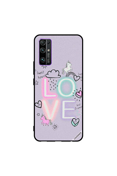 Covernex غطاء حماية لهاتف Honor 30 بتصميم قلب حلو وحب وحيد القرن