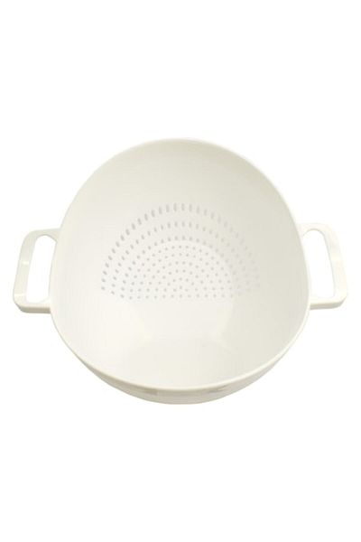 Alpina Plastic Strainer 2 in 1, Alpina, 26.5 x 22 x 16 cm, White
