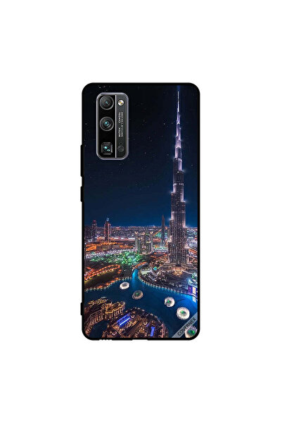 Covernex غطاء حماية لهاتف Honor 30 Pro+ منظر ليلي لوسط المدينة