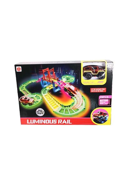 dalimag Set Jucarie Pista De Curse 2025, Cu Masina Rosu Electrica, Multicolor
