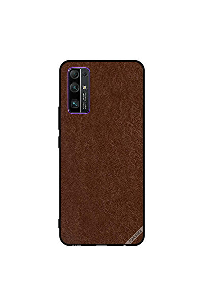 Covernex غطاء حماية لهاتف Honor 30 بنمط جلدي بني داكن