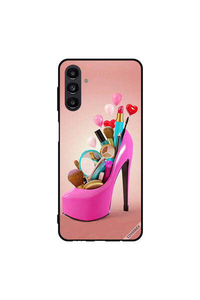 Covernex Protective Case Cover For Samsung Galaxy A13 5G Pink Shoe With Makeu...