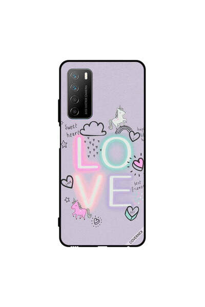 Covernex Protective Case Cover For Honor Play 4 Sweet Heart Love Unicorn