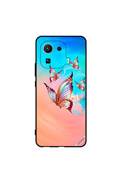 Covernex غطاء حماية لهاتف شاومي مي 11 برو - فراشات تحلق فوق لون الطلاء