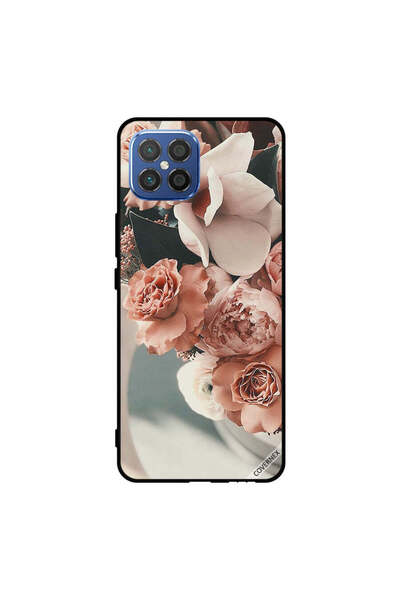 Covernex غطاء حماية لهاتف هواوي نوفا 8 SE 4G بنقشة زهور الخوخ