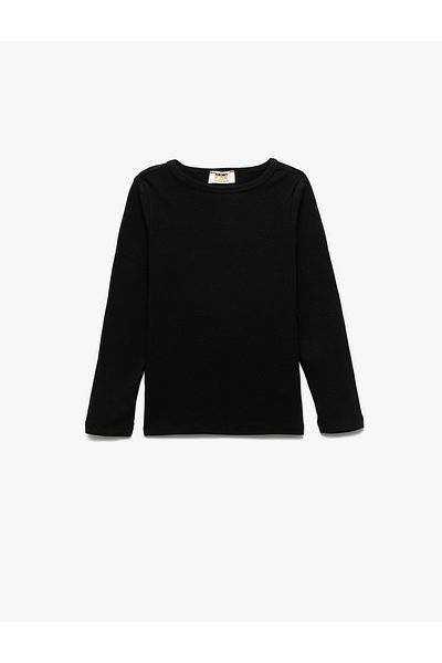 Koton Cotton Long Sleeve Crew Neck Camisole Basic T-Shirt