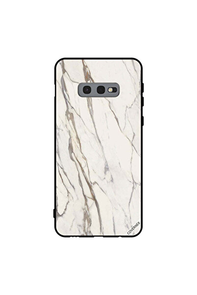 Covernex غطاء حماية لهاتف سامسونج جالاكسي S10e بنمط رخامي أبيض متشقق
