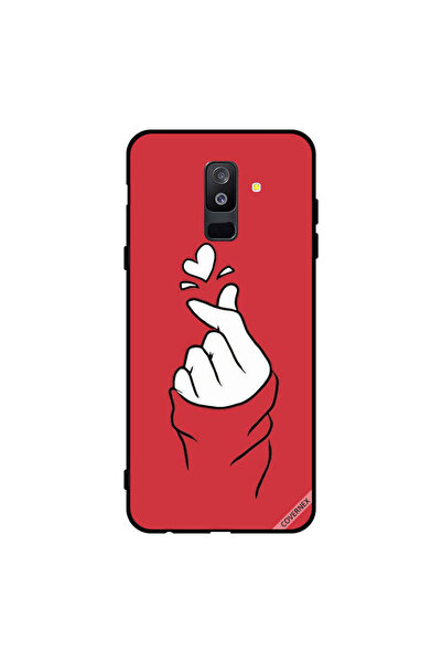 Covernex غطاء حماية لهاتف سامسونج جالاكسي A6+ (2018) سناب لوف أحمر
