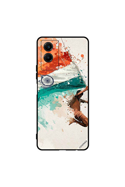 Covernex غطاء حماية لهاتف Vivo Y55s 5G يحمل علم الهند أثناء الطيران