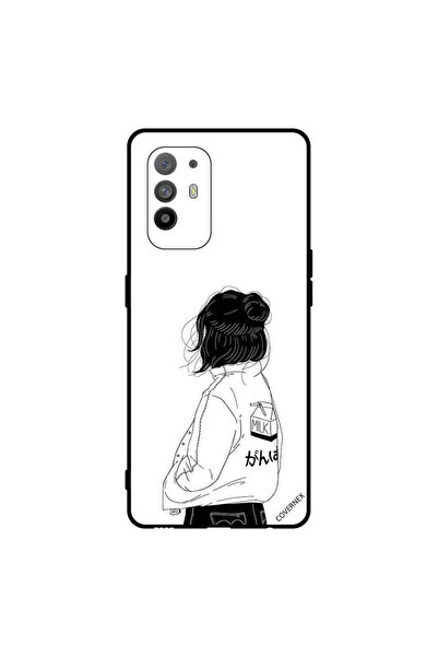 Covernex غطاء حماية لهاتف Oppo A95 فتاة تفكر بعمق كبير