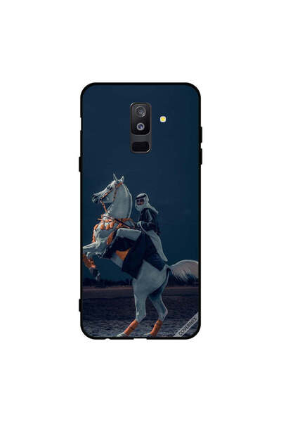 Covernex غطاء حماية لهاتف سامسونج جالاكسي A6+ (2018) شاب على حصان