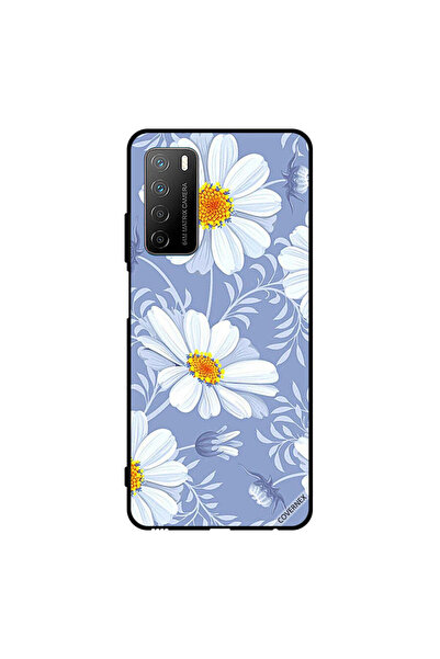 Covernex غطاء حماية لهاتف Honor Play 4 - زهور بيضاء مزهرة
