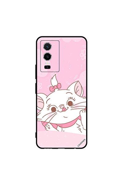 Covernex غطاء حماية لهاتف فيفو Y76 5G - مشبك شعر وردي