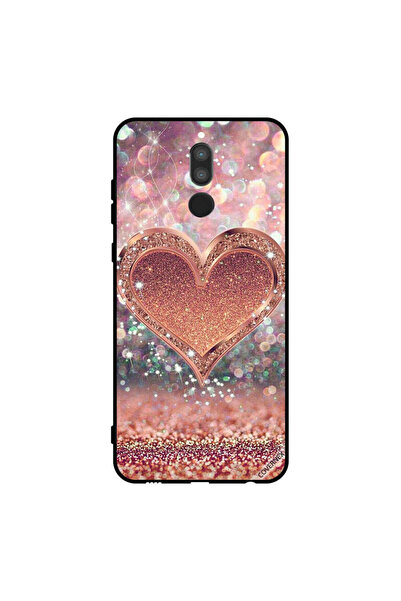 Covernex غطاء حماية لهاتف هواوي ميت 10 لايت - قلب ذهبي لامع