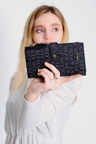 Just Polo JP Original Just Polo Portofel pentru femei cu fermoar pentru monede, vertical, cu mai multe compartimente, portofoliu de mână 19*10 cm 09 si