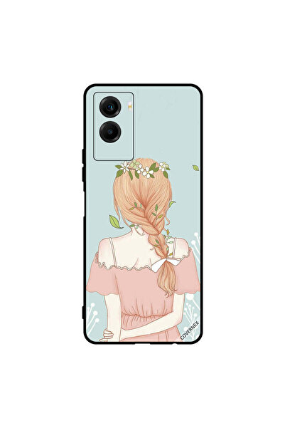 Covernex غطاء حماية لهاتف Vivo Y55s 5G بفتاة واقفة لطيفة المظهر