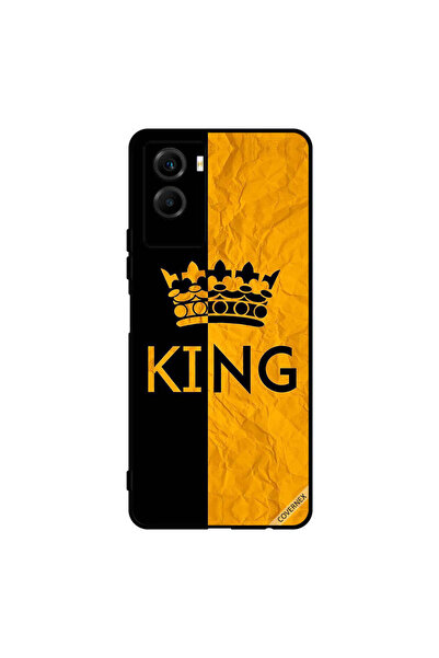 Covernex غطاء حماية لهاتف فيفو Y55s 5G كينج أسود وأصفر