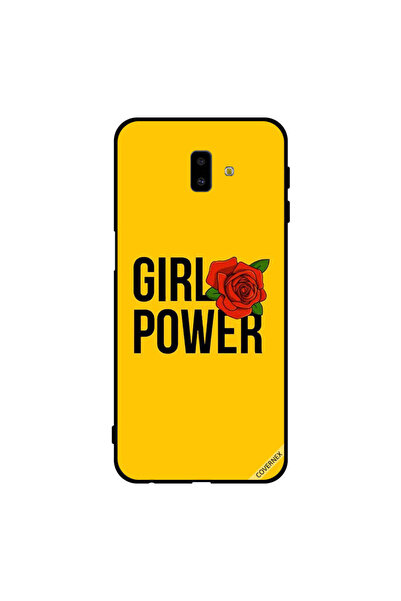 Covernex غطاء حماية لهاتف سامسونج جالاكسي J6+ - لون أصفر باور جيرل